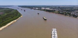 Okupas en las vías navegables del Paraná