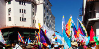 En contra de la reforma de Morales: el tercer malón de la paz llegó a la capital