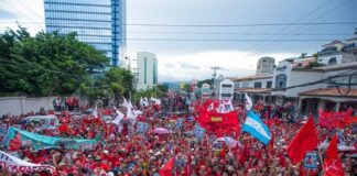 Masiva marcha en Honduras: “Poder Popular contra el golpe de Estado”