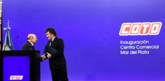 Milei inaugura el Coto más grande del país mientras el consumo en supermercados se desploma