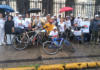 500 kilómetros por la soberanía: pedalean desde La Plata para recuperar el Puerto Quequén